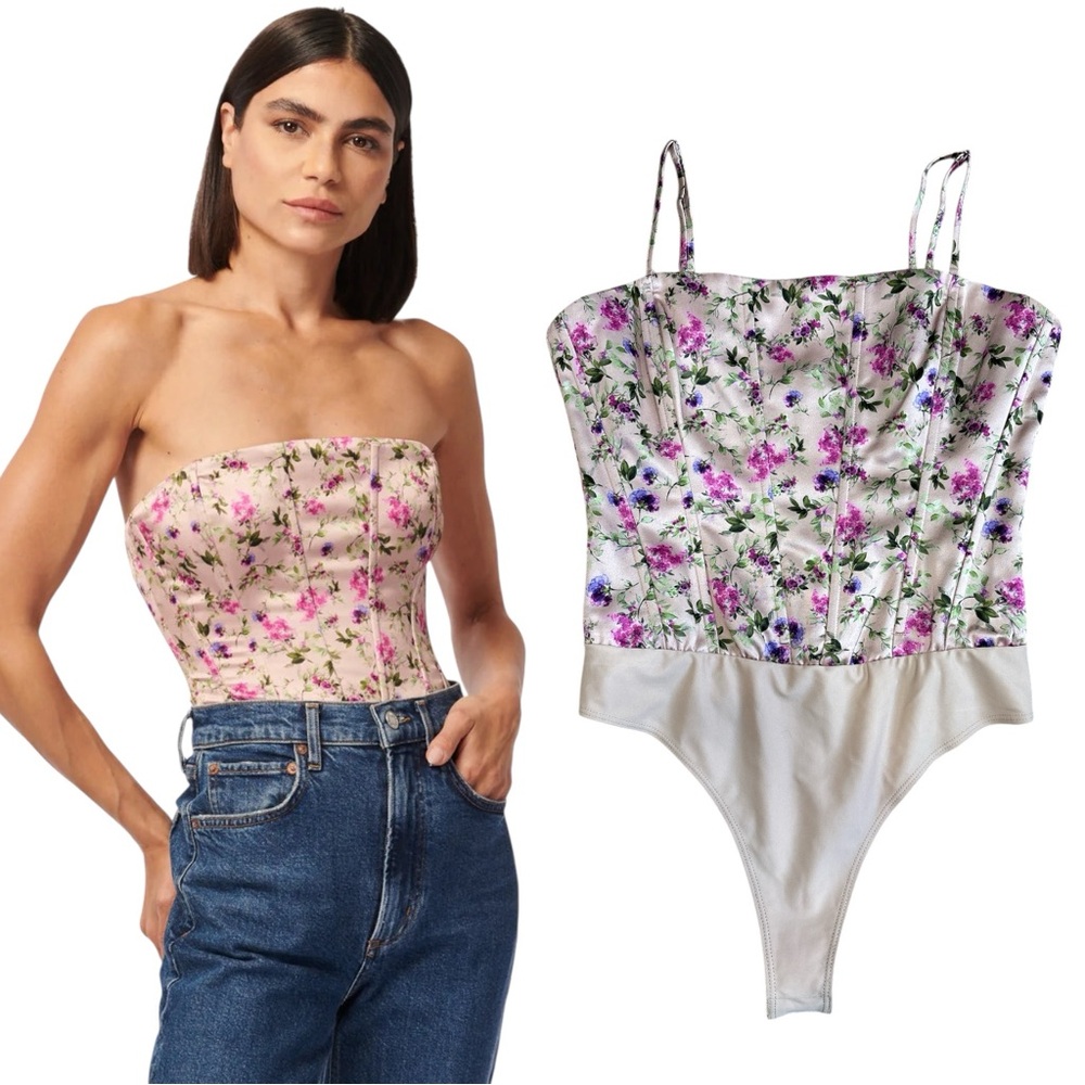Cami NYC Tamara Corset Bodysuit Spring Geranium NEW sz 4 REVOLVE Fairy Cottage
